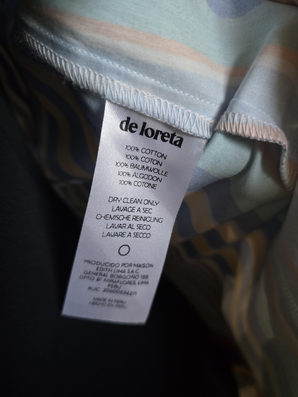 De Loreta Striped Mini Shirt Dress - Picture 5 of 5